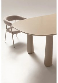 Tavolino da salotto beige con piano in pino massiccio 110x220 cm Nahia – MOME