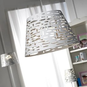 ONLI - Lampadario a sospensione con filo RICKY 1xE27/15W/230V diametro 40 cm bianco