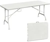 Levante - Tavolo Da Giardino Portatile 180X75 Cm - Bianco