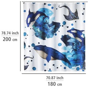 Tenda da doccia 200x180 cm Aquaris - Wenko