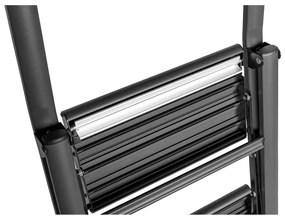 Gradini compatti neri, altezza 114,5 cm - Wenko