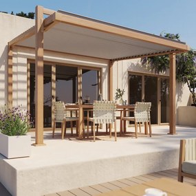 Pergola bioclimatica 3.5x3 m in alluminio multicolore - Odyssea NATERIAL