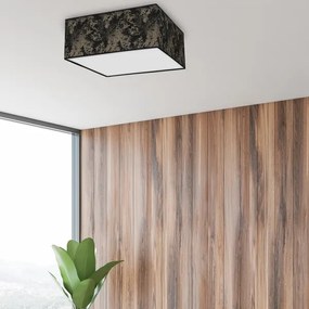 Plafoniera SATINO 3xE27/60W/230V nera/oro