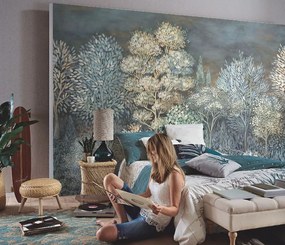 Fotomurale Wood1, wood1 verde 400 x 270 cm