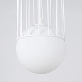 Sollux SL.1331 - Lampadario a sospensione con filo BRINA 1xG9/8W/230V bianco