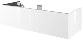 Mobile da bagno sotto lavabo Neo  laccato lucido L 120 x H 32 x P 48 cm 2 cassetti, lavabo non incluso