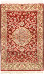 Ghom Tappeto persiano 100x150 Rosso (Iran) Annodato A Mano