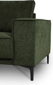 Divano angolare verde (con penisola a sinistra/a L) con rivestimento in ciniglia Copenhagen – Scandic