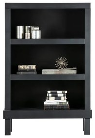 Libreria nera in pino massiccio 107x160x39 cm Bonk – WOOOD