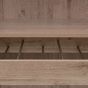 Amardio componibile di colore naturale con effetto rovere a giorno 60x180x45 cm Modular – Casa Selección