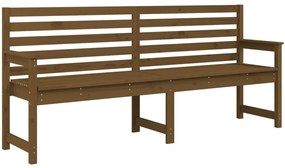 Panca da giardino miele 203,5x48x91,5 cm legno massello di pino