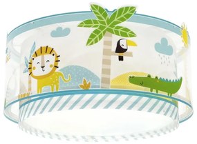 Dalber 76116 - Plafoniera per bambini JUNGLE 2xE27/15W/230V