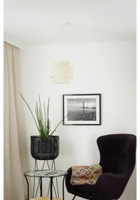 Brilagi - Lampadario a cavo SPACE YUTE 1xE27/15W/230V Ø 25 cm crema/bianco