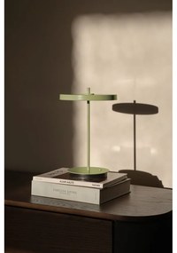 Lampada da tavolo LED verde in metallo con paralume in metallo (altezza totale 31 cm) Asteria Move – UMAGE