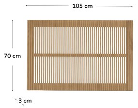 Kave Home - Testiera Beyla in legno massello di frassino per letto da 90 cm FSC 100%