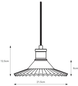 Markslöjd 108854 - Lampadario a sospensione con filo NOVIA 1xE27/40W/230V nero/fumé