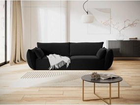 Divano nero con rivestimento in velluto 208 cm Vanda – Mazzini Sofas
