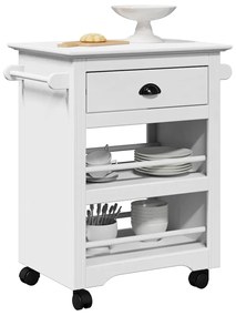 Carrello Da Cucina Bodo Bianco 67,5x45x80 Cm /