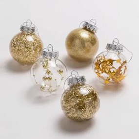 Set di 30 ornamenti natalizi Suvy Dorato - Sklum