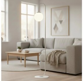 Lampada da terra FLOR 1xE14/10W/230V bianca