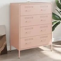 Credenza Rosa 68x39x89 cm in Acciaio 842983