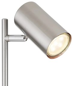 Globo 57910T - Lampada da tavolo ROBBY 1xGU10/5W/230V cromo opaco