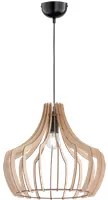 Lampada Sospensione Campana Listelli di Legno 4.5W E27 Wood GD Trio