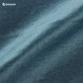 Divano letto in velluto blu Luca - Milo Casa