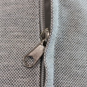 ESCONDIDO - salotto con struttura in alluminio antracite e corda in pvc, tavolino effetto pietra
