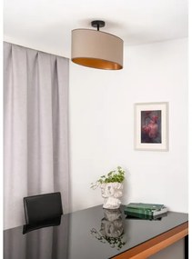 Duolla - Lampadario a plafone OVAL VEGAN 1xE27/15W/230V beige