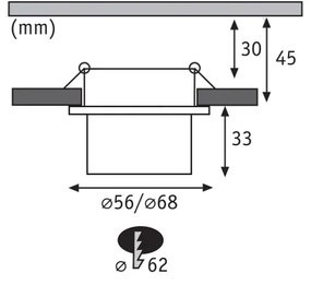 Paulmann 93383 - SET 3xLED/6W IP44 Lampada da bagno dimmerabile GIL 230V