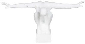 Statua Decorativa Bianco 39 x 15,5 x 19 cm