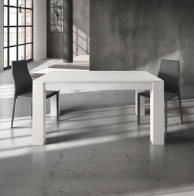 Tavolo da pranzo allungabile in legno rovere spazzolato 160x90 cm