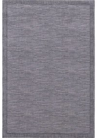 Tappeto in lana grigio scuro 133x180 cm Linea - Agnella