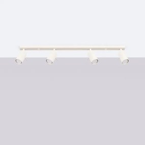 Sollux SL.1498 - Faretto RING 4xGU10/10W/230V color crema