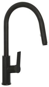 Miscelatore cucina nero in acciaio inox con doccetta estraibile Kitchen