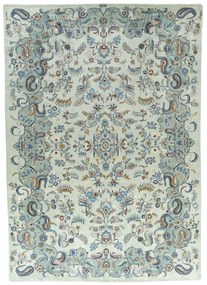 Kashan Tappeto persiano 410 x 290 Verde (Iran) Annodato A Mano