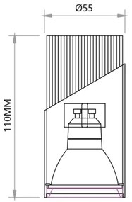 Faretto NEO 1xGU10/8W/230V nero/oro