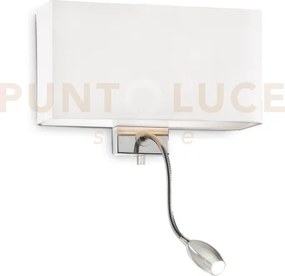 Hotel applique led 3000k 1,5w  50 lm + 1 luce attacco e27 doppio in...