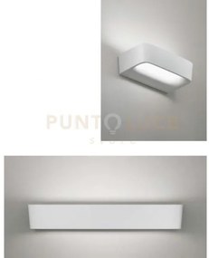 Aki applique a parete piccola bianco opaco 3000k 1650lm 11w l.22,3c...