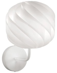 Applique Moderna Globe Polilux ® Bianco E Metallo 1 Luce E27