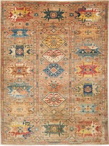 Samarkand Tappeto 150 x 200 Marrone (Pakistan) Annodato A Mano