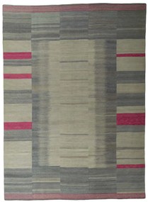Kilim Tappeto 270x380 Nero (Iran) Tessuto A Mano