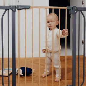 Lionelo - Barriera di sicurezza TRUUS SLIM nero/beige