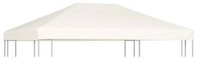 Copertura Superiore Per Gazebo 310 G/m² 4x3 M Bianco Crema /