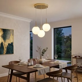 Brilagi - Lampadario sospeso con cavo MILO 3xE27/60W/230V dorato
