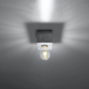 Lampada da soffitto grigia 10x10 cm Gabi - Nice Lamps