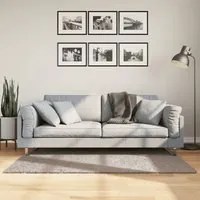 Tappeto Shaggy a Pelo Lungo Moderno Beige 80x150 cm 375207