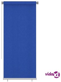 vidaXL Tenda a Rullo per Esterni 100x230 cm Blu HDPE