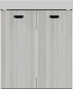 Mobile da bagno a terra L 70 x H 50 x P 50 cm bianco, 2 ante con maniglie COLAVENE Alaqua